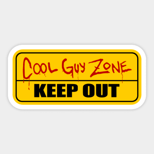 COOL GUY ZONE Sticker